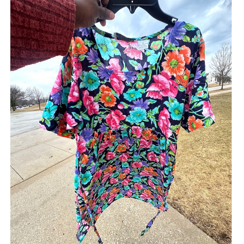 Vintage Diane Von Furstenberg The Color‎ Authority Floral Maxi Dress Size 1X - Picture 11 of 11